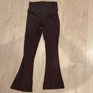 Lululemon Ribbed Brown Flared Leggings